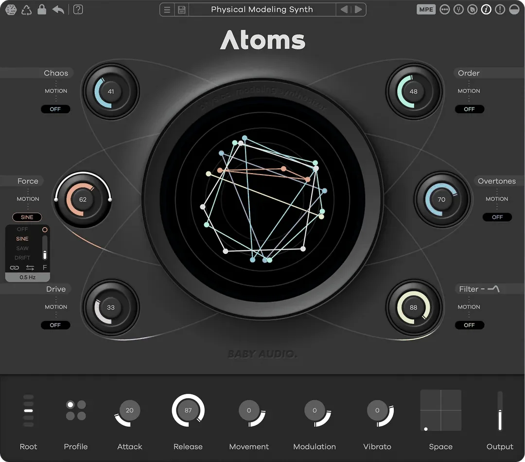 Atoms plugin interface, Baby Audio