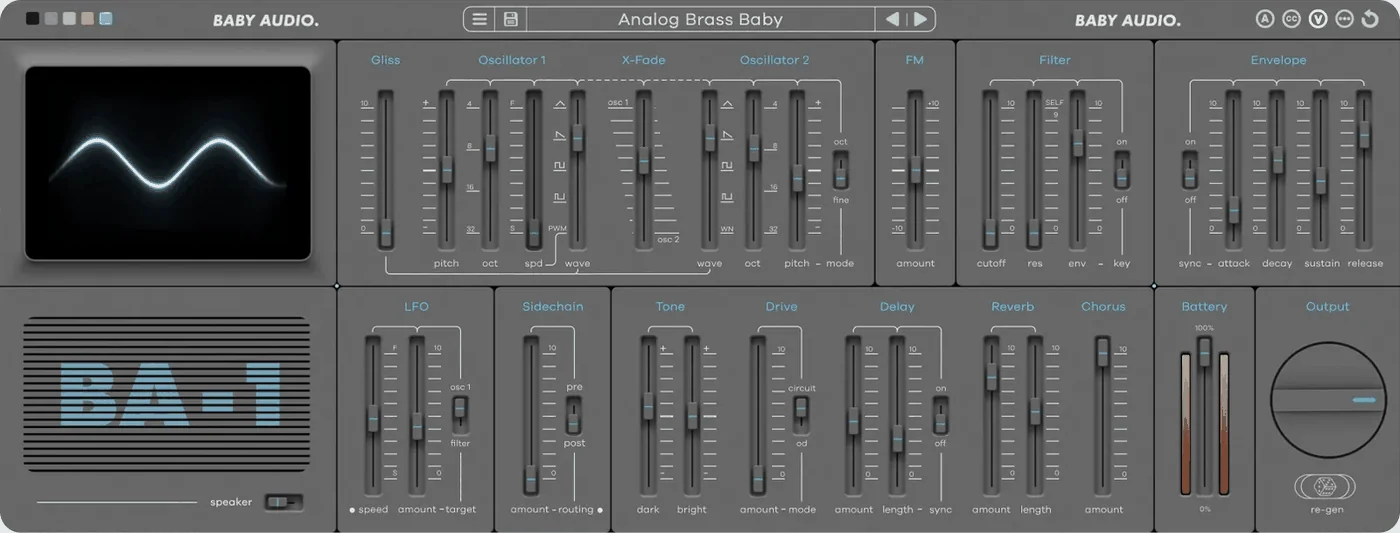 BA-1 plugin interface, Baby Audio