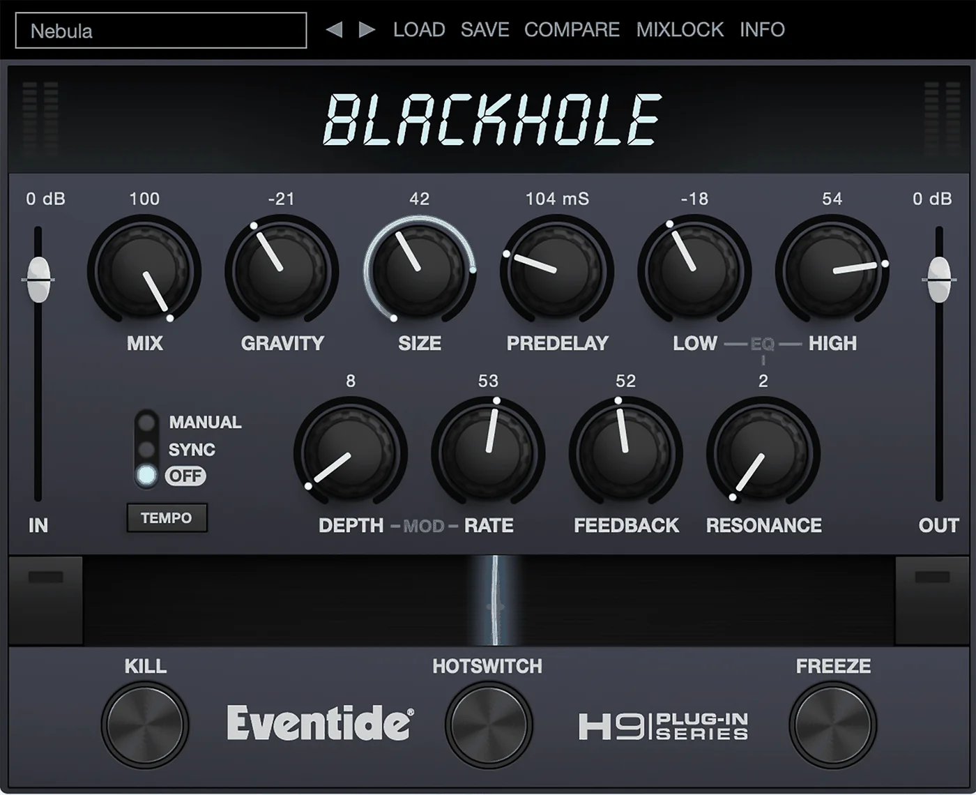 Blackhole plugin interface, Eventide