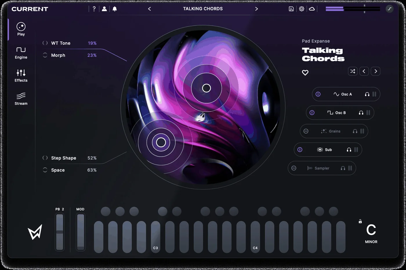 Current plugin interface, Minimal Audio