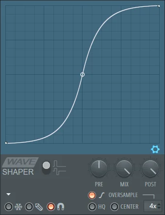 Fruity Waveshaper plugin interface, Image-Line