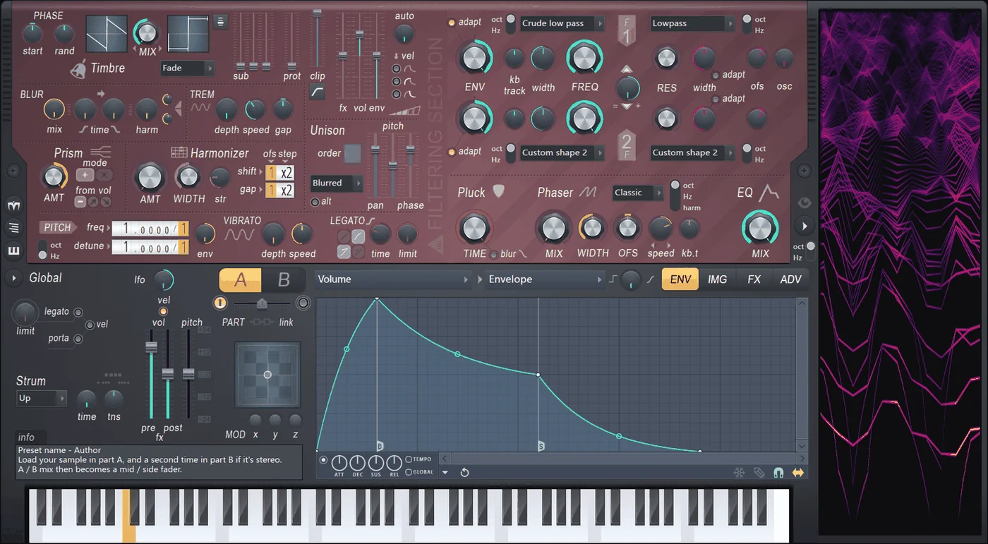Harmor plugin interface, Image-Line