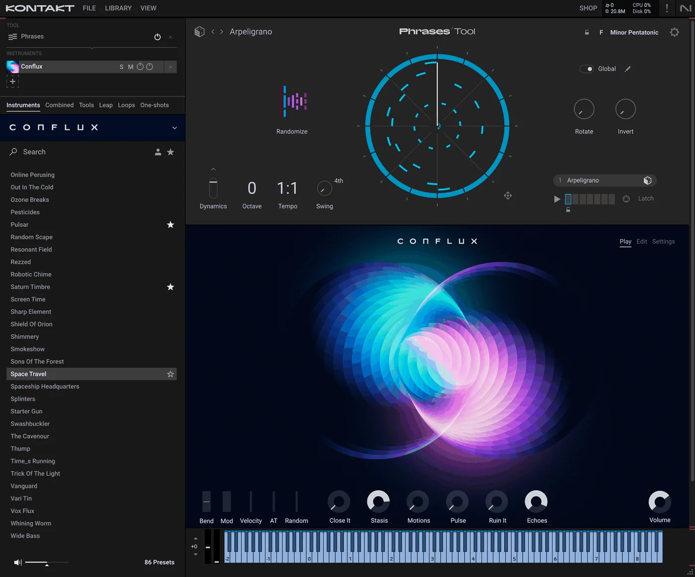 Kontakt 8 plugin interface, Native Instruments
