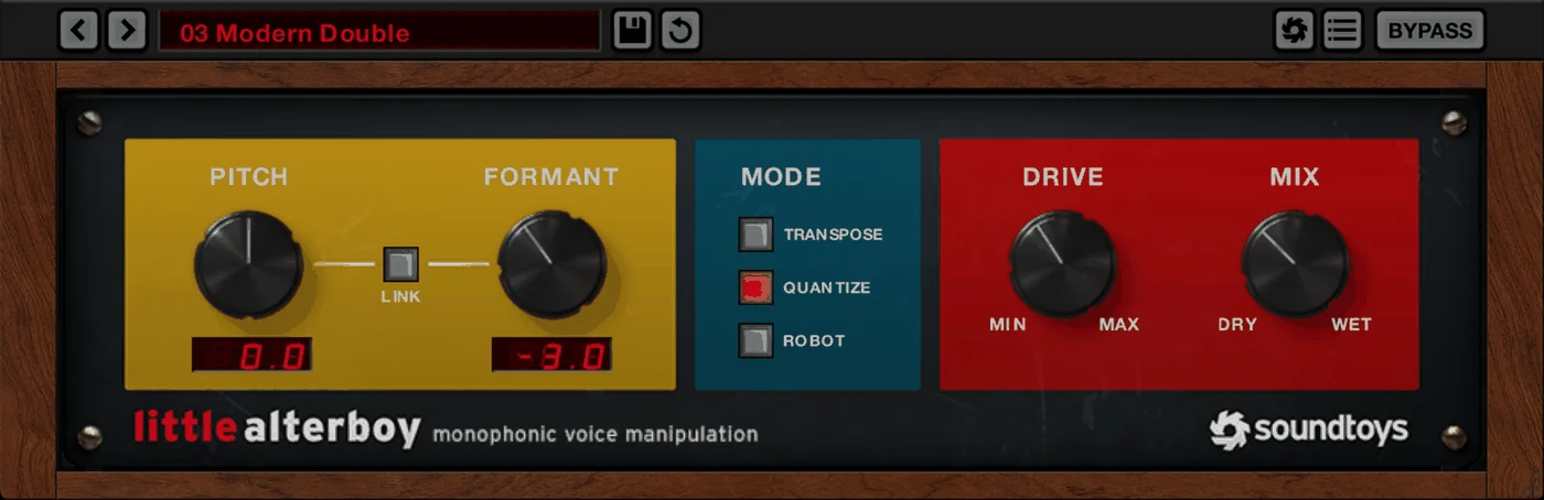 Little AlterBoy plugin interface, Soundtoys