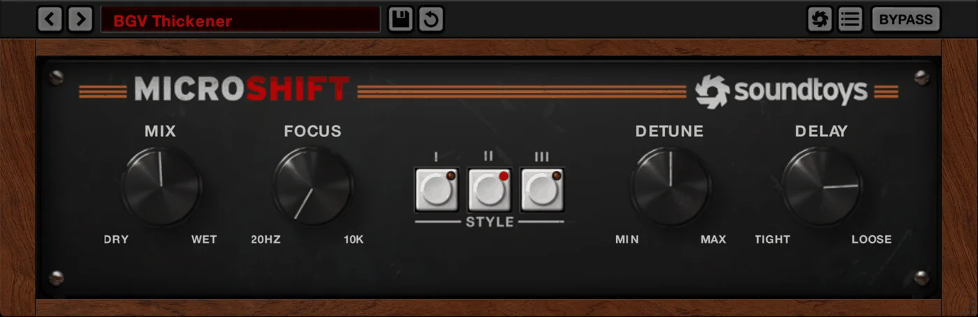 MicroShift plugin interface, Soundtoys