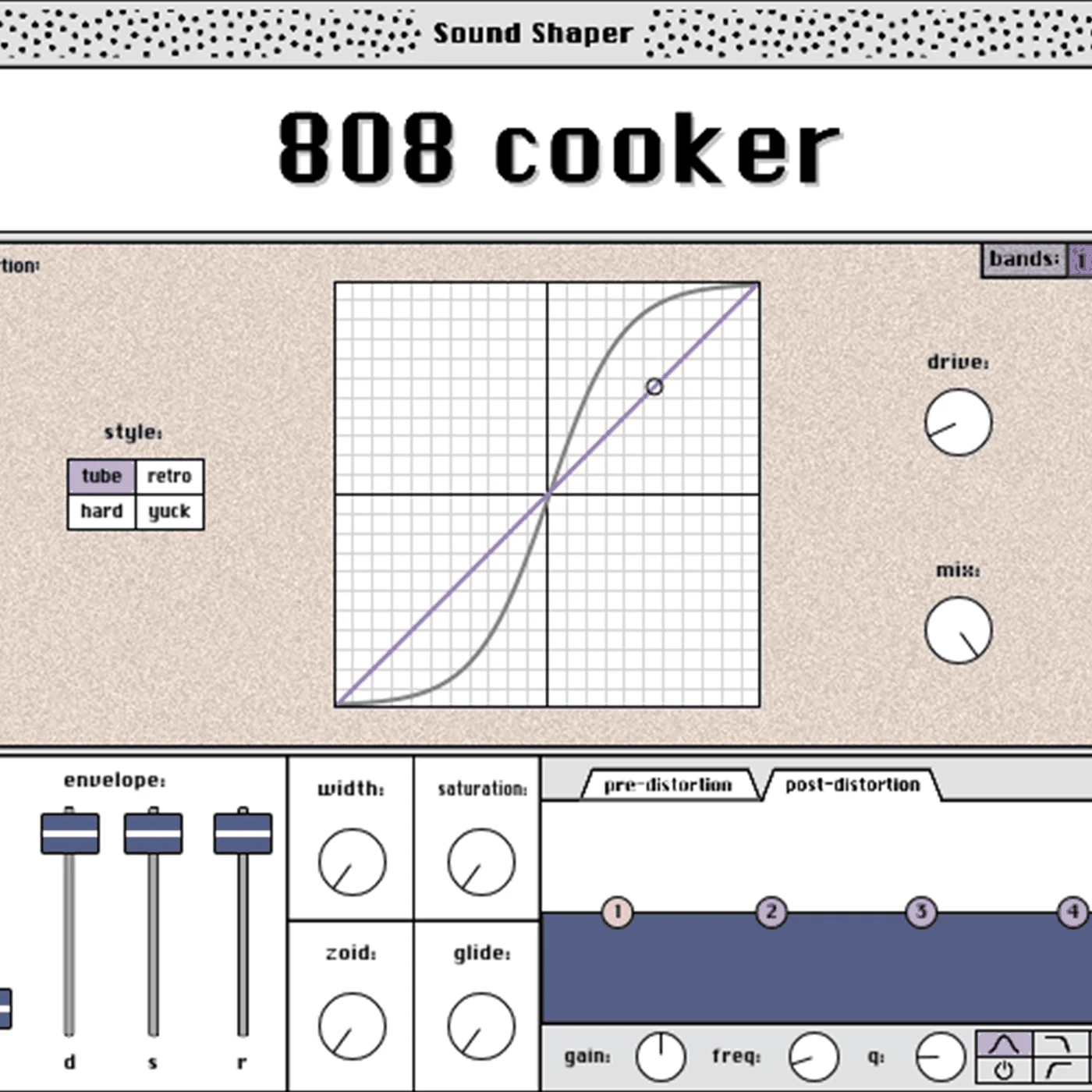 Ramzoid 808 Cooker plugin interface, Ramzoid