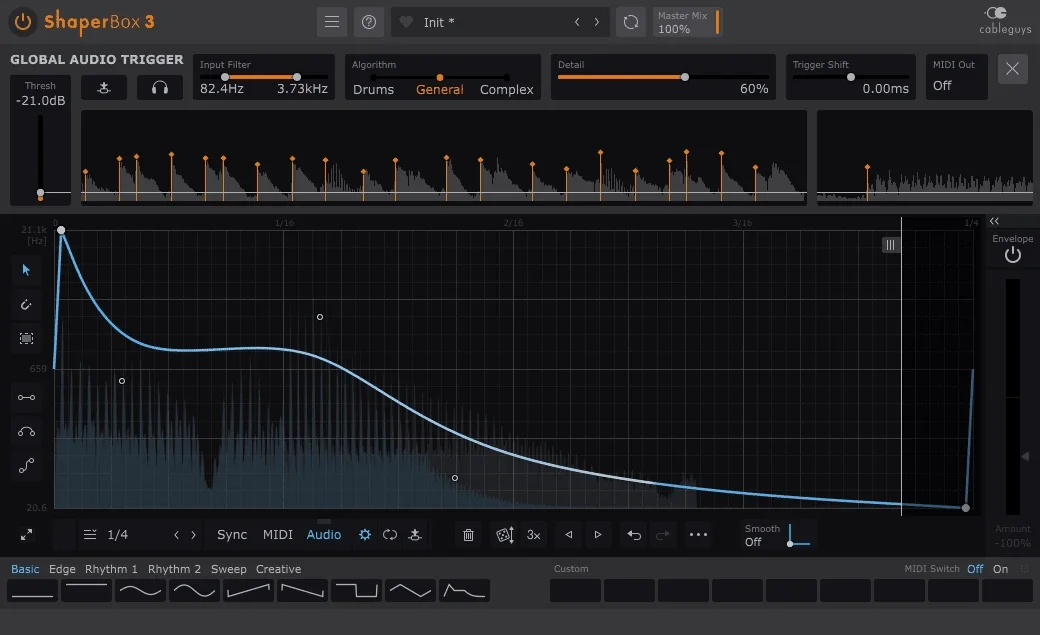 ShaperBox plugin interface, Cableguys