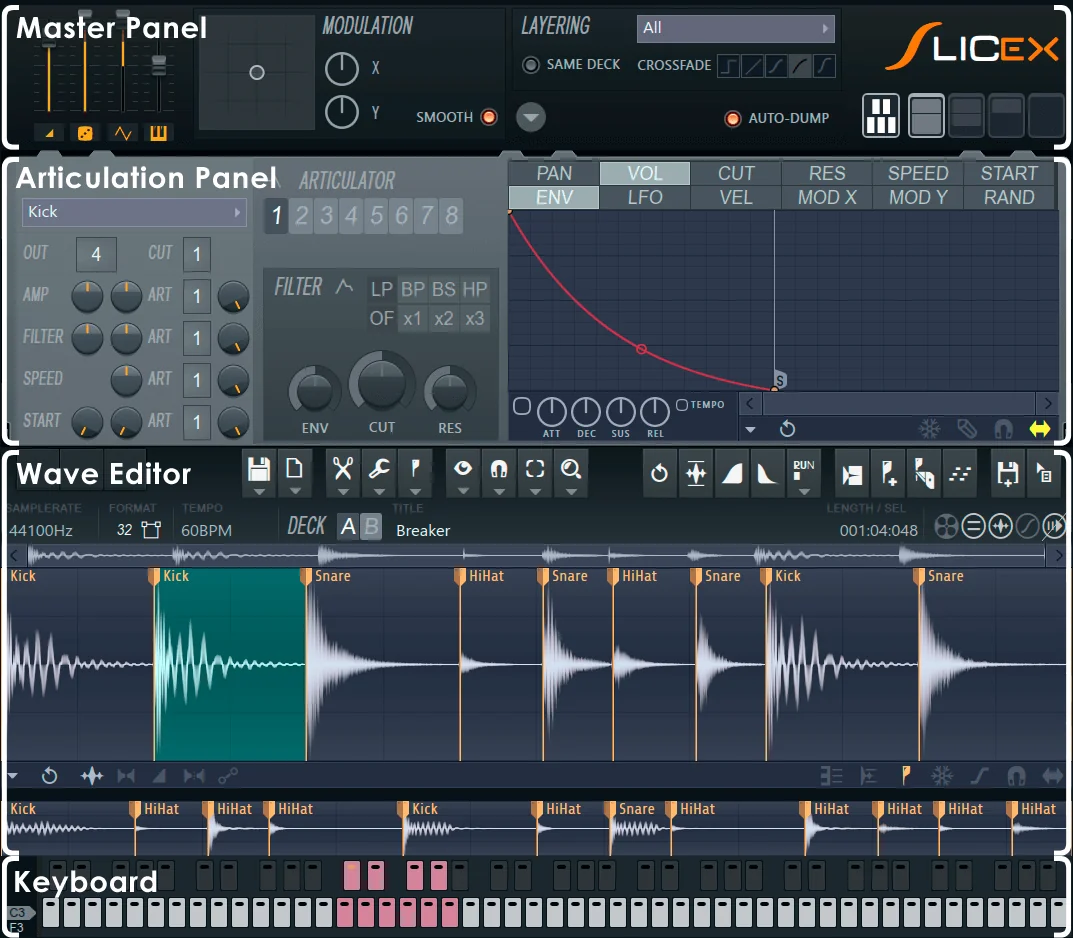 SliceX plugin interface, Image-Line