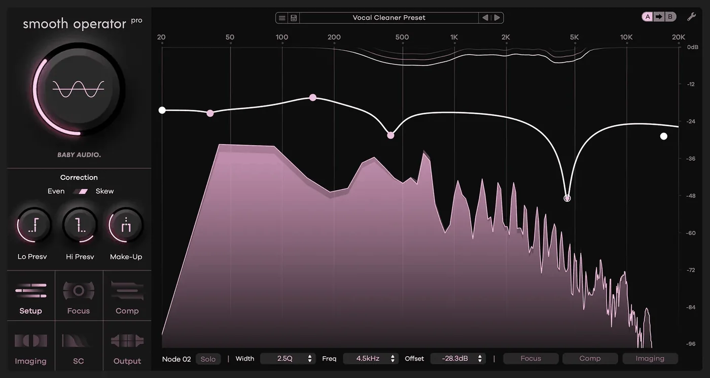 Smooth Operator Pro plugin interface, Baby Audio