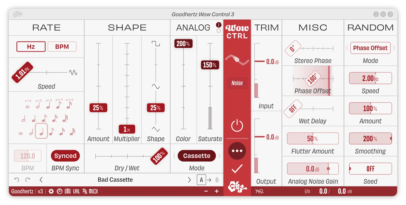 Wow Control plugin interface, Goodhertz